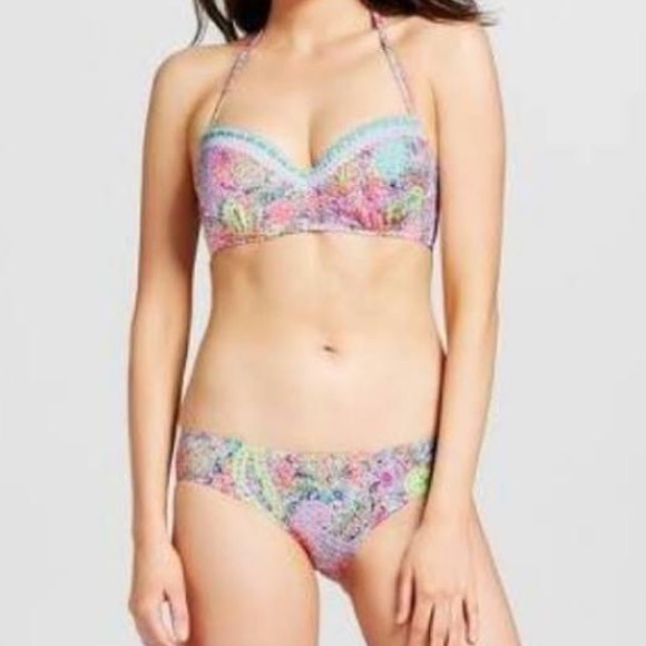 Shade & Shore Other - Shade & Shore 2/ $25 Paisley bikini swimsuit 38b